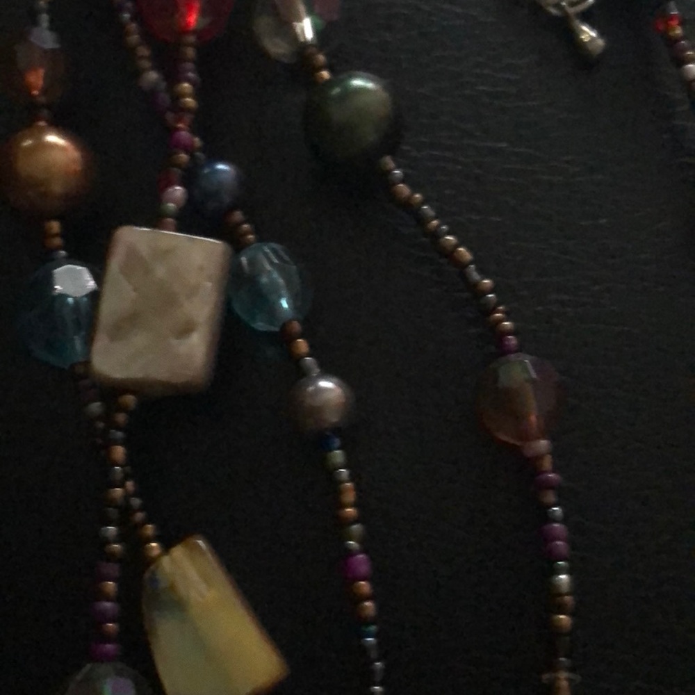 Statement Beaded Adjustable Necklace - image 5